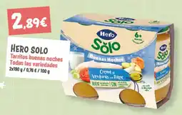 Supermercados Plaza Hero Solo tarritos buenas noches oferta