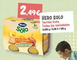 Supermercados Plaza Hero Solo Tarritos fruta oferta