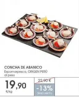 Supermercados Plaza Concha de abanico oferta