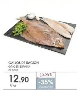Supermercados Plaza gallos de ración oferta
