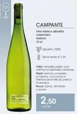 Supermercados Plaza Campante vino blanco albariño cosechero oferta
