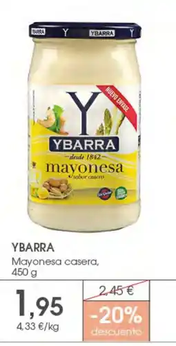 Supermercados Plaza Ybarra mayonesa casera oferta