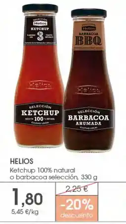 Supermercados Plaza Helios ketchup 100% natural o barbacoa selección oferta