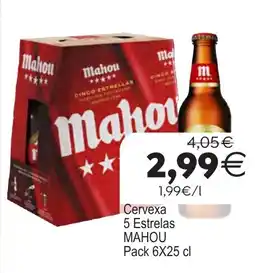 Plenus Supermercados Mahou 5 Estrellas oferta