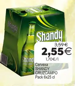 Plenus Supermercados Shandy Cruzcampo oferta