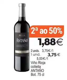 Plenus Supermercados Antaño viño rioja colleita oferta