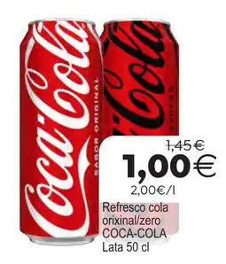 Plenus Supermercados Coca-Cola refresco cola original/zero oferta