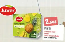 Supermercados Plaza Juver disfruta la fruta zumos oferta