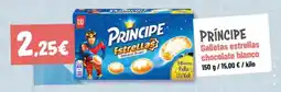 Supermercados Plaza Príncipe galletas estrellas chocolate blanco oferta