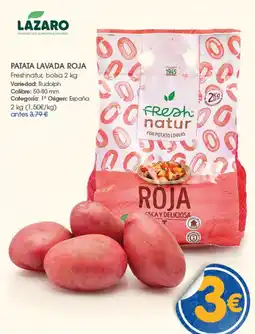 Supermercados Plaza Lazaro patata lavada roja oferta