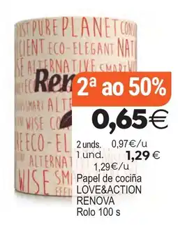 Plenus Supermercados Love&Action renova papel de cocina oferta