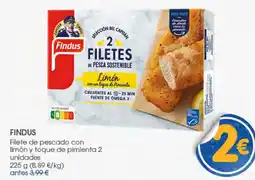 Supermercados Plaza Findus filete de pescado con limón y toque de pimienta oferta