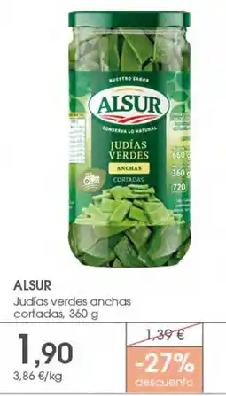Supermercados Plaza Alsur judías verdes anchas cortadas oferta