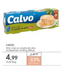 Supermercados Plaza Calvo atún claro en aceite de oliva oferta