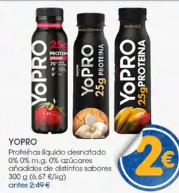 Supermercados Plaza Yopro proteínas líquido desnatado oferta