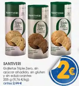 Supermercados Plaza Santiveri galletas triple zero oferta