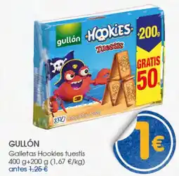 Supermercados Plaza Gullón Galletas Hookies tuestis oferta