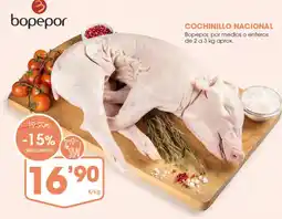 Supermercados Plaza bopepor cochinillo nacional oferta