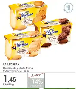 Supermercados Plaza La Lechera delicias de galleta maría, trufa y turrón oferta