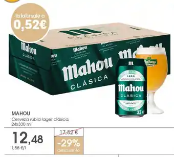 Mahou cerveza rubia lager clásica