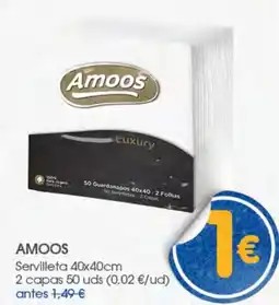 Supermercados Plaza Amoos servilleta 40x40cm oferta