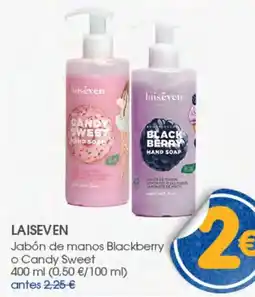 Supermercados Plaza Laiseven jabón de manos blackberry o candy sweet oferta