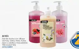 Supermercados Plaza Betres gel de ducha con difusor oferta