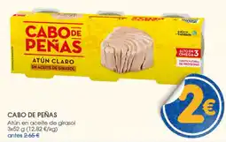 Supermercados Plaza Cabo de Peñas atún claro en aceite de girasol oferta