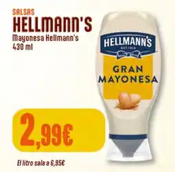 Supermercados Plaza Hellmann's mayonesa oferta
