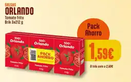 Supermercados Plaza Orlando tomate frito oferta