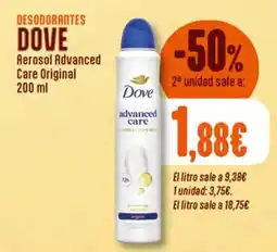 Supermercados Plaza Dove aerosol advanced care original oferta