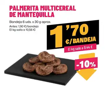 Palmerita multicereal de mantequilla