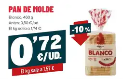 AhorraMas diga-via pan de molde oferta