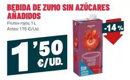 AhorraMas Bebida de zumo sin azúcares añadidos oferta