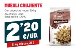 AhorraMas olipende muesli crujiente chocolate oferta