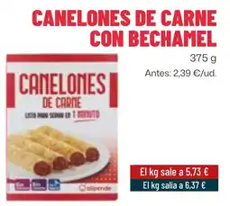 AhorraMas olipende canelones de carne con bechamel oferta