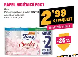 AhorraMas Foxy papel higiénico seda oferta