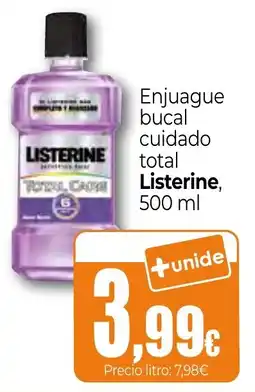 Unide Market Listerine enjuague bucal cuidado total oferta