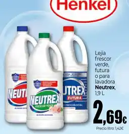 Unide Market Henkel lejía frescor verde, futura o para lavadora Neutrex oferta