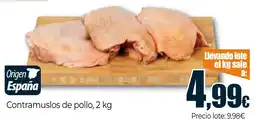 Unide Market Contramuslos de pollo oferta
