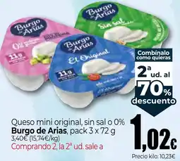 Unide Market Burgo de Arias queso mini original oferta