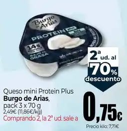 Unide Market Burgo de Arias queso mini protein plus oferta