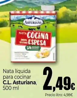 Unide Market C.L. Asturiana nata líquida para cocinar oferta