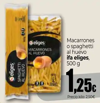 Eliges macarrones al huevo