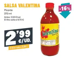 AhorraMas Salsa valentina oferta