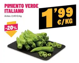 AhorraMas Pimiento verde italiano oferta