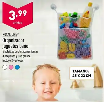 ALDI Royal Life® Organizador Juguetes Baño oferta