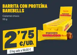 AhorraMas Barebells barrita con proteína caramel choco oferta