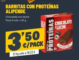 AhorraMas Alipende barritas con proteínas oferta