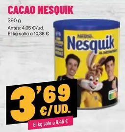 AhorraMas Cacao Nesquik oferta